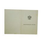 Legitymacja stopnia wojskowego [podpułkownik kawalerii] , datowana Londyn 11.X.1989r. podpis gen. J.A.Łokcikowski