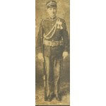 [Polacy w armii USA] Fotografia kartonikowa, CDV przedstawiająca dwóch polskich emigrantów w mundurach armii USA z bronią przy nodze