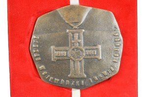 60th Anniversary of the Wielkopolska Uprising , medal / plaque in case, signed Anna Krzymanska