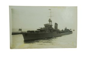 ORP BŁYSKAWICA postcard photograph by L. Durczykiewicz, Gdynia