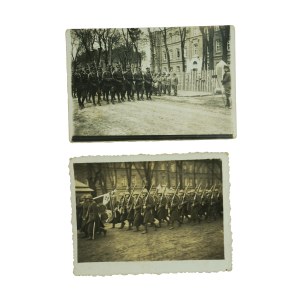 71 pułk piechoty - Zambrów [po 1926r.] ul. Wojska Polskiego, zestaw 2 fotografii