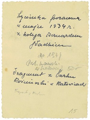 KATOWICE - Kosciuszko Park. On a tour; 1934.