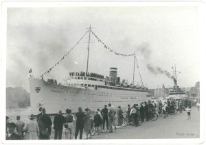 SZCZECIN. Passenger ship Tannenberg, 1935.