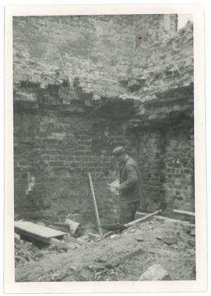 LIDZBARK. City walls, 1950.