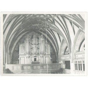 LUBSKO (pow. Żary). Wnętrze kościoła, 1954 r.