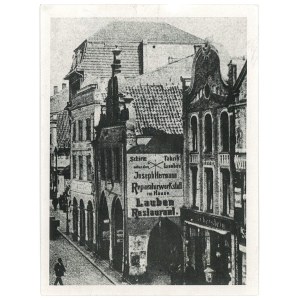 OLSZTYN. Zdjęcie widokówki z domem burmistrza, przed 1914 r.