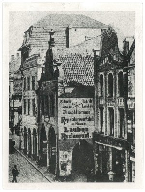 OLSZTYN. Postcard photo of the mayor's house, pre-1914.