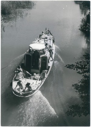 MAZURY. Canal connecting lakes Kisajno and Niegocin, 1973.