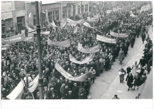 WARSAW. 25th anniversary of the unification of the Polish labor movement, 1973.