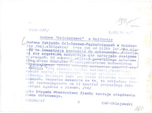 KWIDZYN. pulp and paper mills, 1978.