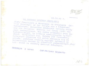WARSAW. Oncology Center, 1981.