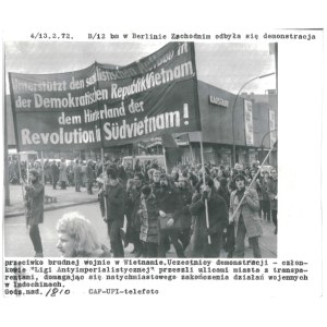 BERLIN ZACHODNI. Demonstracja Ligi Antyimperialistycznej, 1972 r.