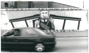 BERLIN. One of the last fragments of the Berlin Wall, 1991.
