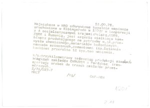 ELBINGERODE. Limestone mine, 1975.