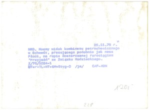 SCHWEDT. Petrochemical Combine, 1976.