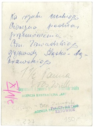 CZECH CIESZYN. Speech by Gen. Zawadzki, 1947.