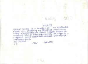 NOVAKY. Thermal power plant in Slovakia, 1977.