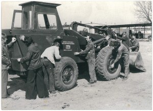 BRZEZIE (district of Człuchów). Driver Training Center, 1974.