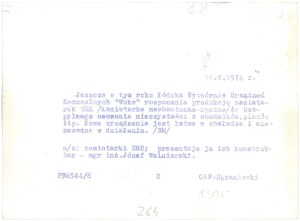 LÓDŹ. WUKO Municipal Equipment Manufacturing Plant, 1974.