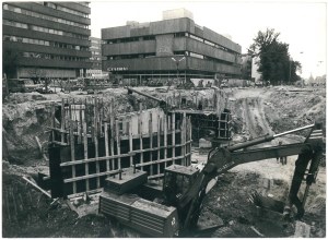 LÓDŹ. Construction of a traffic artery, the so-called W-Z route, 1978.
