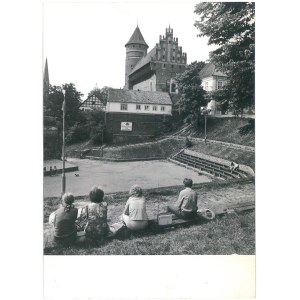 OLSZTYN. Widok na zamek, 1975 r.