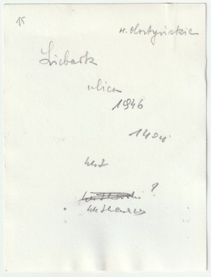 LIDZBARK. Street, 1946.