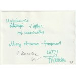 MIESZKOWICE (pow. Gryfino). Mury obronne, 1951 r.