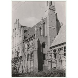 CHOJNA (pow. Gryfino). Zabudowania poklasztorne, 1960 r.
