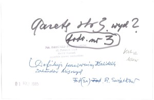 KALISZ. May 1, 1985.