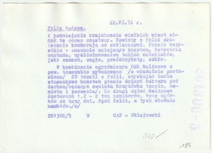MALINOWO (Tczew). State farm, 1972.