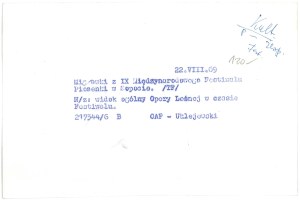 SOPOT. 9th International Song Festival, 1969.