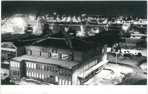 GDYNIA. Panorama of port buildings and facilities,1970.