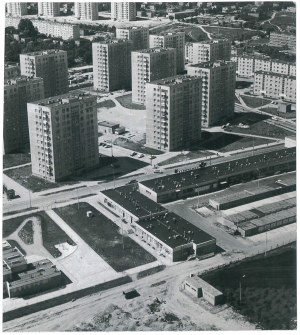 GDYNIA. Modern residential neighborhoods from a bird's eye view, 1976.