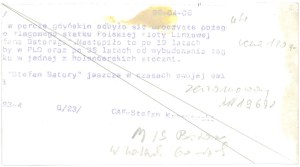 STEFAN BATORY in its heyday, 1960s.
