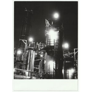 GDAŃSK. Rafneria nocą, 1976 r.