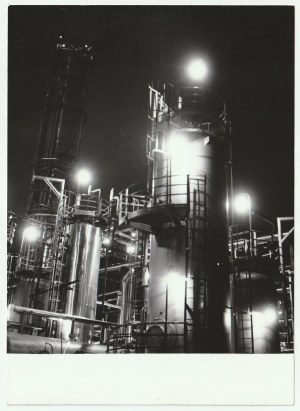 GDAŃSK - Rafneria by night, 1976.