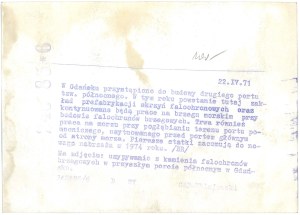 GDAŃSK. northern port, 1971.