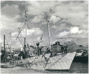 USTKA (Słupsk district). Fishing port, 1969.