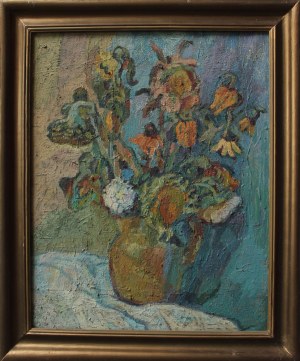 Emilia Bartoszek, Flowers in a Pitcher, 1989