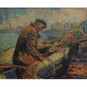 Antoni Bradé [De Bradé], Rybak przy łodzi