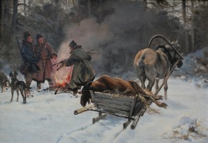 Zygmunt Kaczowka, Scene from a hunt