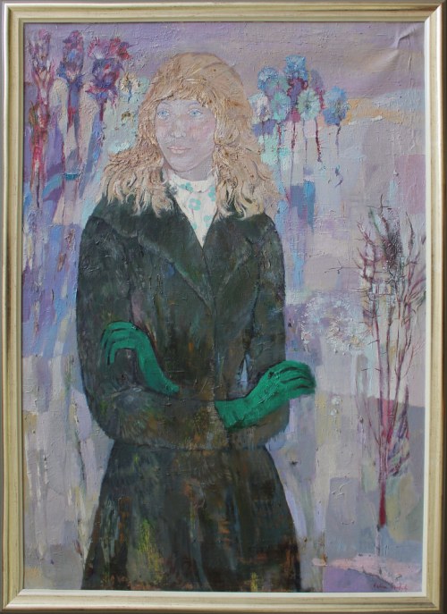 Halina [Helena] Korbik, Portret z pejzażem