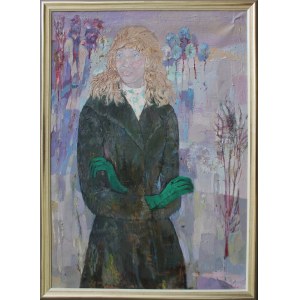 Halina [Helena] Korbik, Portret z pejzażem