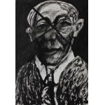 Władysław Rząb, Zaprzęg konny (na odwrociu Autoportret przekreślony)
