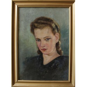 A.N. (I poł.XX w.), Portret młodej kobiety, 1946