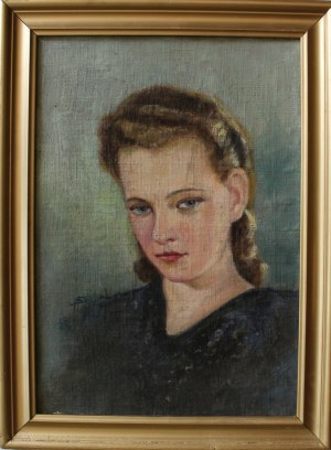 A.N. (1st half of 20th century), Portrait of a young woman, 1946