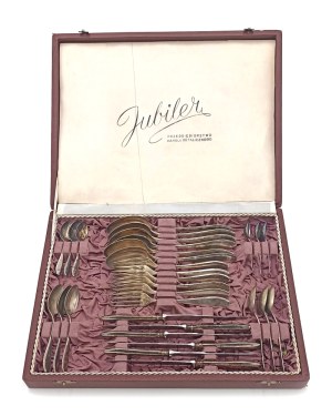 Cutlery-complete for 6 persons(Warsaw, 1st quarter of 20th century)