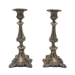 Neo-Renaissance candlesticks-pair(Poland-Warsaw XIX/XX century).