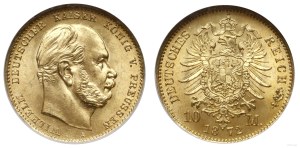 Germany, 10 marks, 1872 A, Berlin