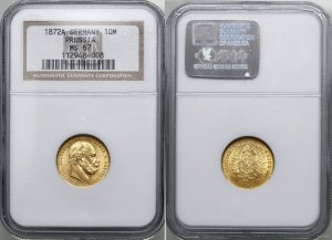 Germany, 10 marks, 1872 A, Berlin